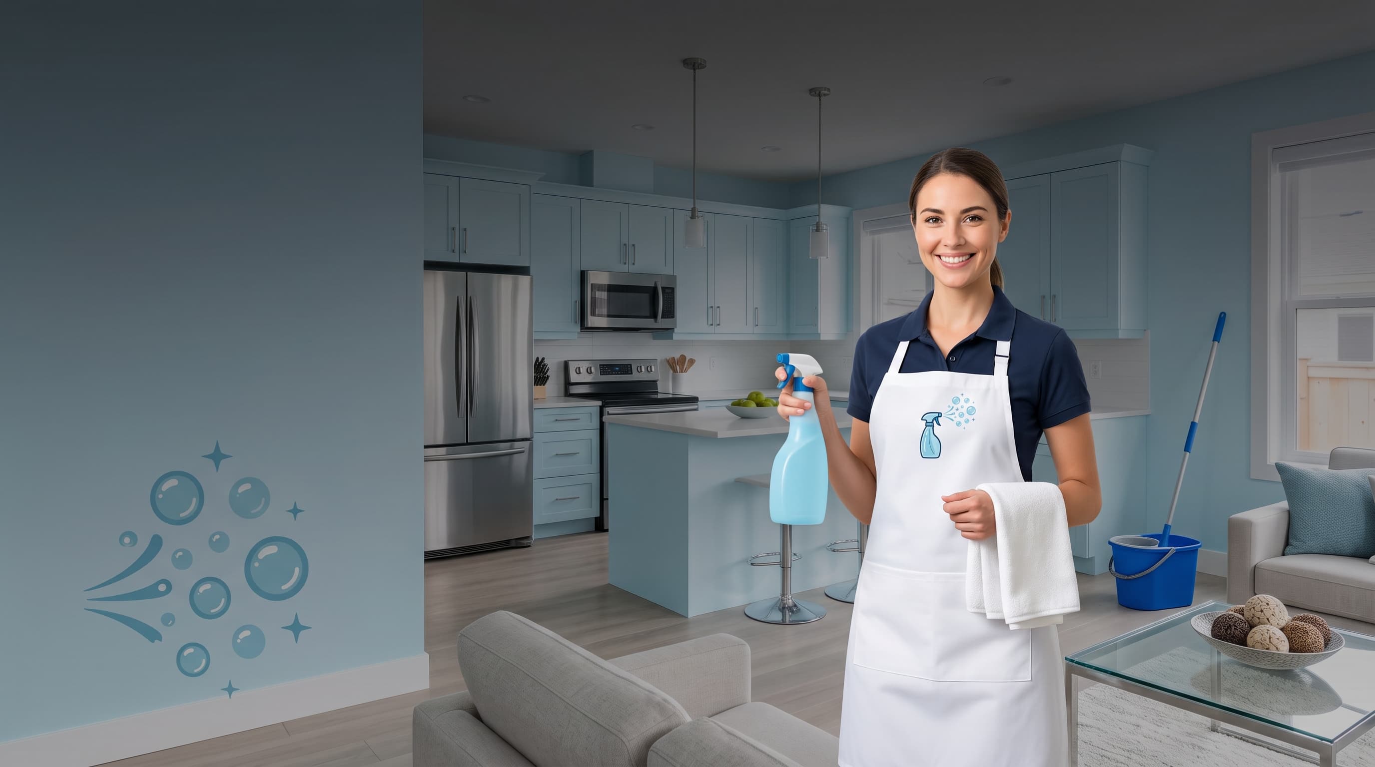 eva's cleaning service background image
